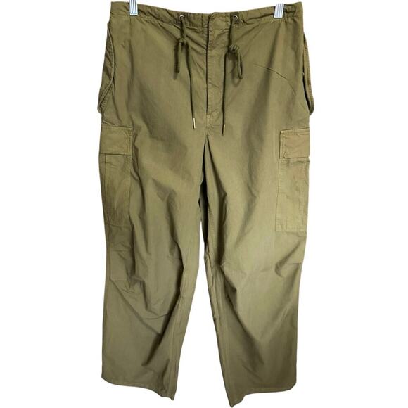Nili Lotan Lison Cargo Pants Oversized Straight Leg Relaxed Fit Green Size Small - Picture 4 of 13